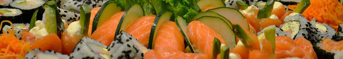 Eating Japanese Sushi at Ocean Sushi Deli restaurant in Monterey, CA.